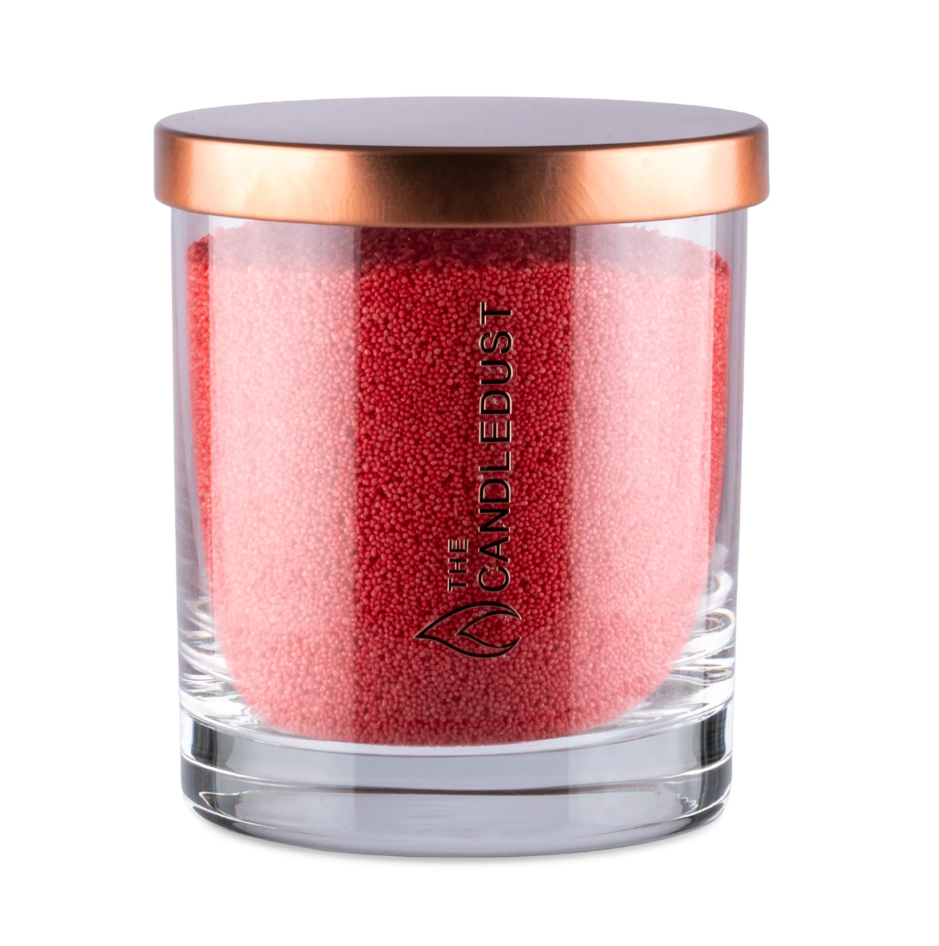 Stearinsand i glas 160g - Red